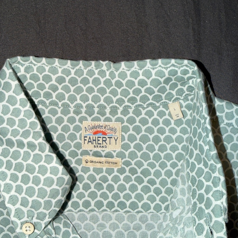 Faherty Playa Short Sleeve Stretch Shirt - Picture 3 of 3